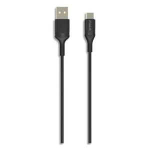 GREEN-E Câble USB-C/USB-A 1,2m Noir 3A, 18W GR7060