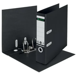 LEITZ Classeur à levier Leitz Recycle 180°, A4, dos de 8 cm, carton, noir