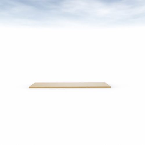 Top d’armoire en mélamine L. 120 cm décor chêne clair
