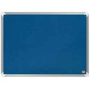 NOBO Tableau d'affichage en feutre Premium Plus - 600 x 450 mm - bleu - 1915187