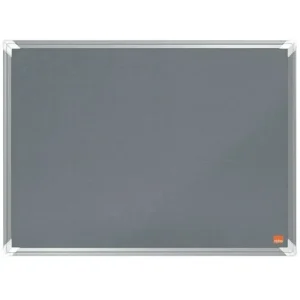 NOBO Tableau d'affichage en feutre Premium Plus - 600 x 450 mm - gris - 1915194