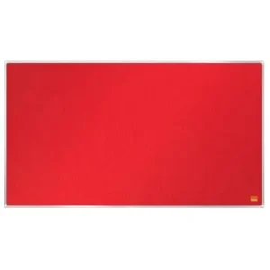 NOBO Tableau d'affichage Widescreen en feutre Impression Pro - 710 x 400 mm - rouge - 1915419