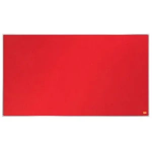NOBO Tableau d'affichage Widescreen en feutre Impression Pro - 1220 x 690 mm - rouge - 1915421