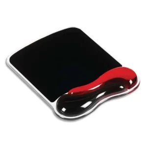 KENSINGTON Tapis de souris Duo Gel, avec repose-poignet, rouge/gris, 62402