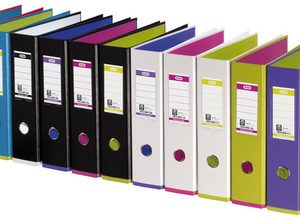 LEITZ Classeur à levier 180° WOW en carton pelliculé, dos 8 cm, coloris Blanc