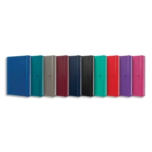 OXFORD Carnet SIGNATURE format A5 couverture rigide brochure 160 pages lignées 7mm. Coloris assortis