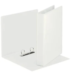 ESSELTE Classeur personnalisable ESSENTIAL 2 anneaux 25 mm en polypro, dos 4cm. Format A5. Coloris Blanc