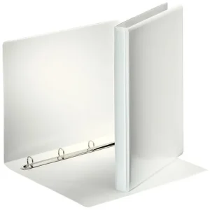 ESSELTE Classeur personnalisable ESSENTIAL 4 anneaux 16 mm en polypropylène. Format A4. Coloris Blanc