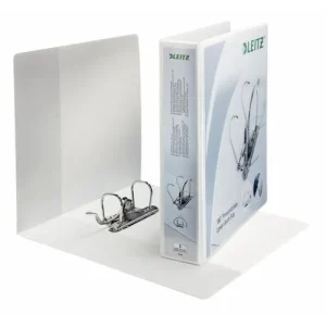 LEITZ Classeur à levier personnalisable 180° en polypropylène. Dos 5 cm. Format A4. Coloris Blanc
