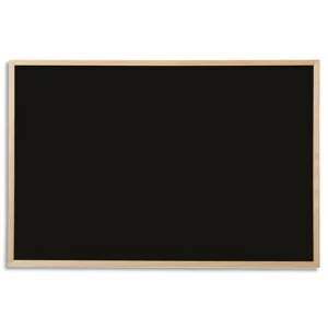 BI-OFFICE Tableau noir pour craie, cadre en bois de pin. Format 40x30 cm