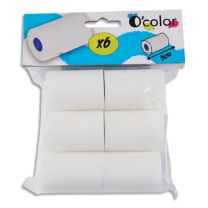 O'COLOR Lot de 6 recharges de rouleau mousse 5cm .
