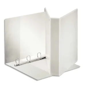 ESSELTE Classeur à couverture personnalisable sur trois faces PP Blanc – dos de 6,5 cm