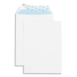 GPV Boîte de 500 pochettes auto-adhésives velin Blanc 90g format 176x250 B5