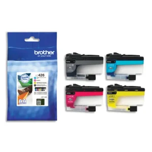 BROTHER Pack de 4 cartouches jet d'encre couleur LC426VAL