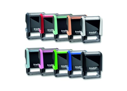trodat Tampon pour texte Printy 4910 4.0, 3 lignes, rouge