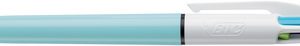 BIC Stylo à bille rétractable 4 Colours Fun, bleu /blanc