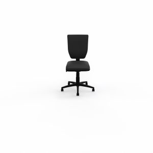 Siège Alter - mécanisme synchrone sans accotoirs - assise standard et dossier tissu Bondaï noir - piètement nylon noir