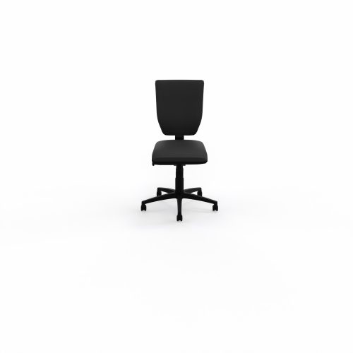 Siège Alter - mécanisme synchrone sans accotoirs - assise standard et dossier tissu Bondaï noir - piètement nylon noir