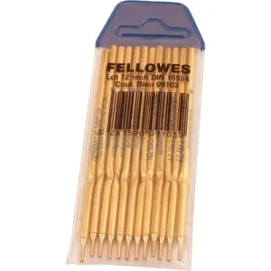 FELLOWES Recharge pour stylo bille sur socle pointe fine coloris Bleu