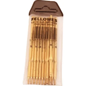 FELLOWES Recharge pour stylo bille sur socle pointe fine coloris Noir