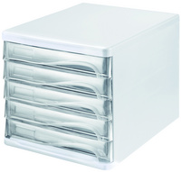 helit Module de classement "the wave", 5 tiroirs, blanc/