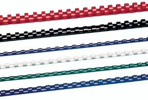 GBC Peigne à relier en plastique CombBind, A4, 14 mm, noir