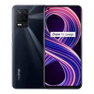 Realme 8 5G smartphone double SIM RAM 6 Go / Mémoire interne 128 Go microSD slot 6.5" 2400 x 1080 pixels (90 Hz) 3 x caméras arrière 48 MP front camera 16 MP noir supersonique Poids Brut: 0,50 Kg