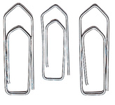WEDO Trombones, zingué brillant, 32 mm, grand paquet