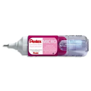 PENTEL Stylo de correction pointe métal extra-fine contenance 4,2 ml PENTEX ULTRA MICRO - ZL103-WF