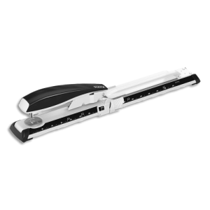 LEITZ Agrafeuse long-bras. Agrafes 24/6 ou 26/6. 40 feuilles.