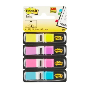 POST-IT Set de 4 x 35 marque-pages étroits, coloris vif
