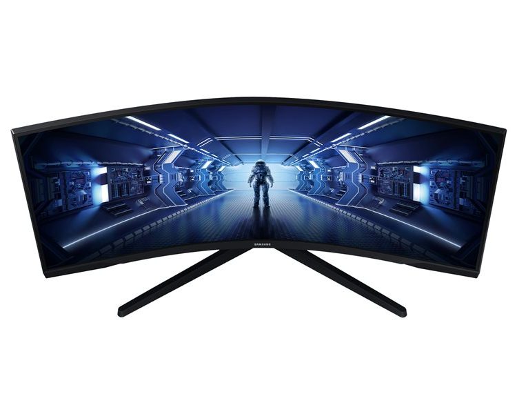 Samsung Odyssey G5 C34G55TWWR G55T Series écran LED incurvé 34" 3440 x 1440 UWQHD @ 165 Hz VA 250 cd/m² 2500:1 HDR10 1 ms HDMI, DisplayPort noir Poids Brut: 7,90 Kg