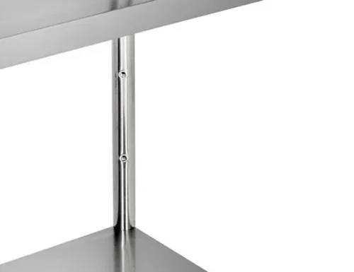 Etagère en inox PREMIUM - 1200x500mm - avec 4 étagères (RÉGLABLE)