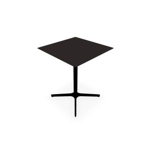Table outdoor Lucie L. 60 cm x l. 60 cm x H. 73,5 cm métal lisse noir