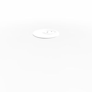 Obturateur diametre 80 cm avec connexion directeur en ABS ABS blanc