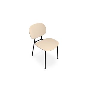 Chaise 4 pieds SOFIA coque en polypropylène piétement en acier noir H79,3 x L45 x P55 x A47,5 cm vendue par lot de deux