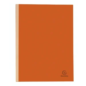EXACOMPTA Paquet de 25 chemises à dos toilé, carte 320 grammes, dos 3cm, 24x32cm, coloris Orange