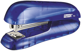 Rapid agrafeuse F6, capacité d'agrafage: 20 feuilles, bleu transparent