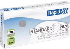 Rapid Agrafes Standard 26/6, galvanisé
