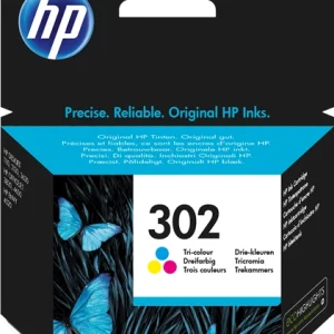 HP 302 Cartouche d'Encre Trois Couleurs Authentique (F6U65AE)