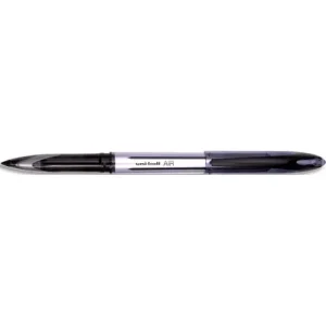 UNI-BALL Roller encre liquide Air 188 Noir. Bille 0,7 mm. Pointe cône plastique.