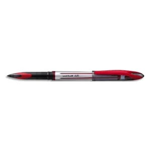 UNI-BALL Roller encre liquide Air 188 Rouge. Bille 0,7 mm. Pointe cône plastique.