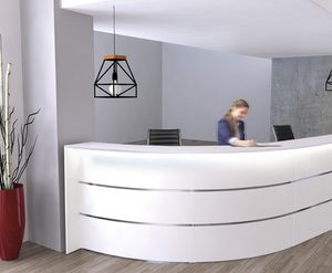Comptoir arrondi BARI, (L)3.320 x (P)1.800 mm