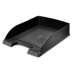 LEITZ Corbeille à courrier Leitz Plus standard - Noir - Dim L25,5 x H7 x P36 cm