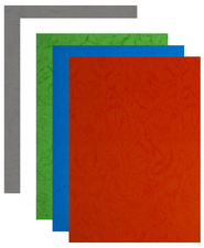pavo Plats de couverture, grain cuir, A4, blanc