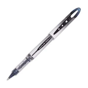 UNI-BALL Stylo roller pointe métal moyenne encre liquide Bleue-Noire VISION ELITE UB200