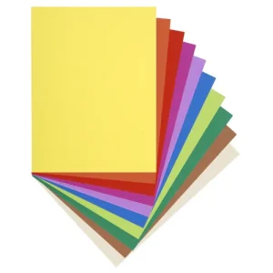 EXACOMPTA Paquet de 100 chemises FLASH 220 gr coloris assortis vifs, 100% recyclé