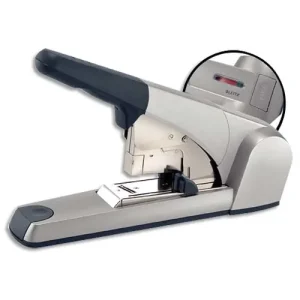 LEITZ Agrafeuse spécifique socle capacité 1 à 60 feuilles technologie Flatclinch. Coloris Gris métal