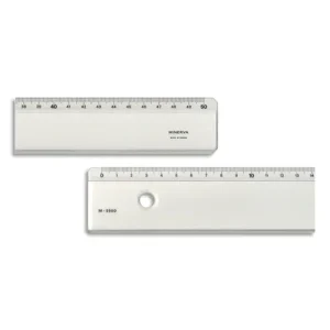MINERVA Règle plate biseau anti-tâche en altuglas 50 cm