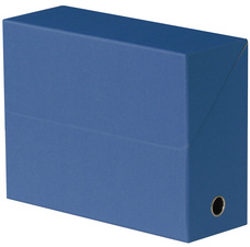 Oxford Boîte transfert toilée, format A4, bleu